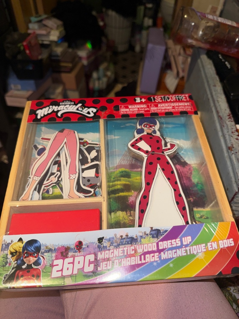 Zag Heroez Miraculous 26 pc Magnetic Wood Dress Up Set!